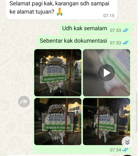 Pengiriman Papan Bunga Selamat Beji